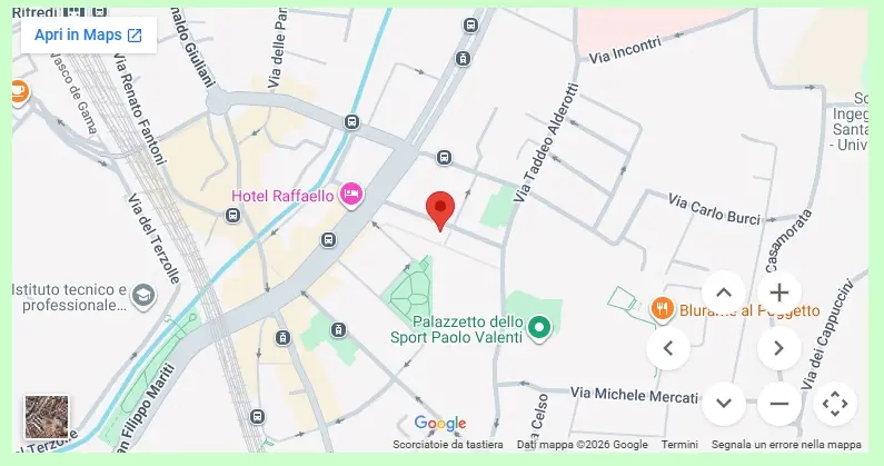 Immagine della mappa dove si trova Francesca La Scala a Firenze